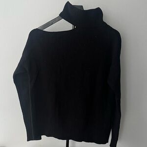 Express Black Off-the-Shoulder Sweater